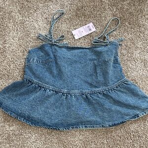 NWT Denim Tank